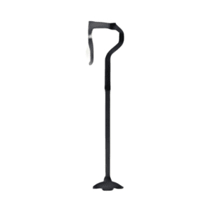 4-Point Offset Folding Hybrid Cane, Black