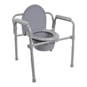 Folding Commode With Fixed Arm