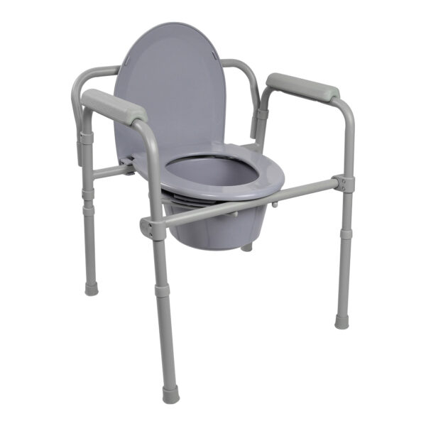 Folding Commode with Fixed Arm